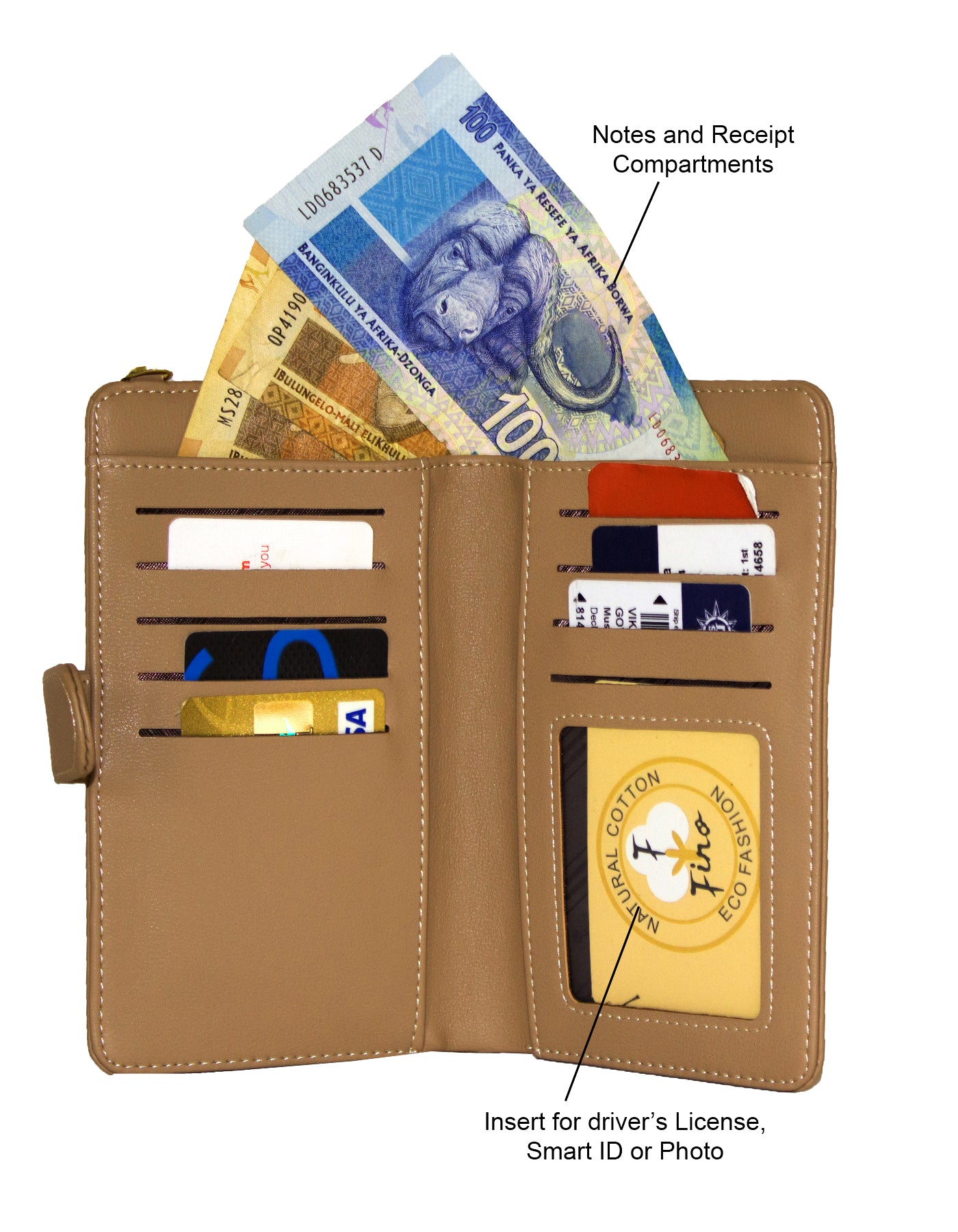 Fino F9705 Faux Leather All in 1 Purse/ Phone Bag with Shoulder Strap