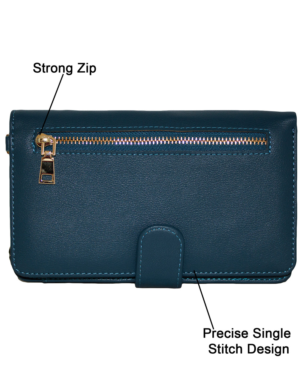 Fino F9705 Faux Leather All in 1 Purse/ Phone Bag with Shoulder Strap