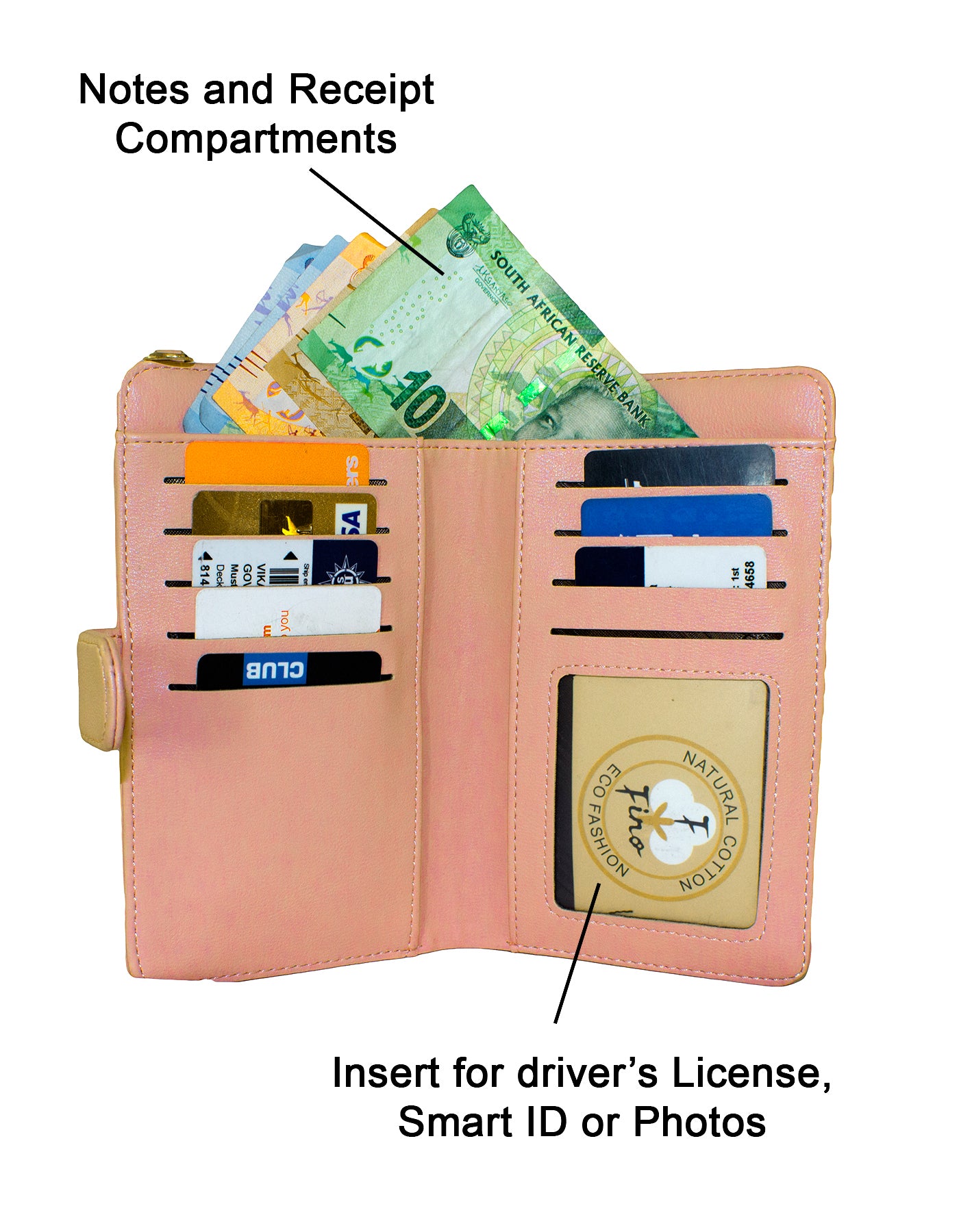 Fino F9705 Faux Leather All in 1 Purse/ Phone Bag with Shoulder Strap