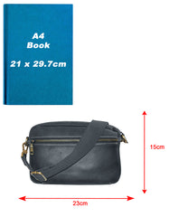 Fino FN-0230 Ladies Full Grain Genuine Leather Sling Bag/ Crossbody