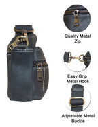 Fino FN-0230 Ladies Full Grain Genuine Leather Sling Bag/ Crossbody