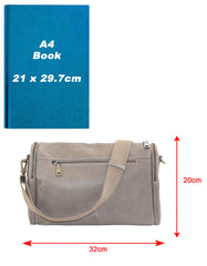 Fino FN-0253 Full Grain Genuine Leather Shoulder/ Crossbody/ Sling Bag