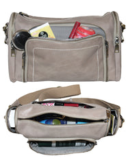 Fino FN-0253 Full Grain Genuine Leather Shoulder/ Crossbody/ Sling Bag