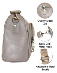 Fino FN-0253 Full Grain Genuine Leather Shoulder/ Crossbody/ Sling Bag