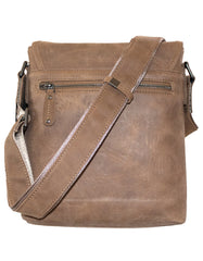 Fino FN-3801B Unisex Full Grain Genuine Leather Sling with Metal Buckle