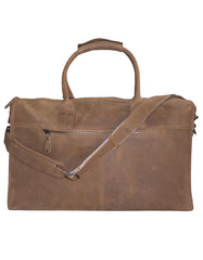 Fino FN-6800 Unisex Full Grain Genuine Leather Travel Duffel Bag