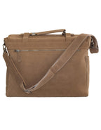 Fino FN-6801 Unisex Full Grain Genuine Leather 15 Inch Laptop Messenger Bag