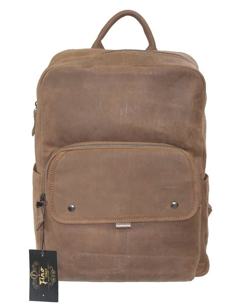 Fino FN-6803 Unisex Full Grain Leather 15-inch Laptop Backpack