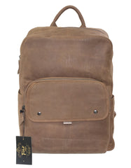 Fino FN-6803 Unisex Full Grain Leather 15-inch Laptop Backpack