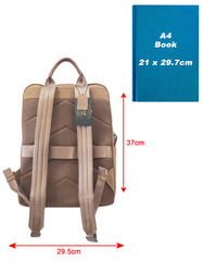 Fino FN-6803 Unisex Full Grain Leather 15-inch Laptop Backpack