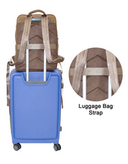 Fino FN-6803 Unisex Full Grain Leather 15-inch Laptop Backpack