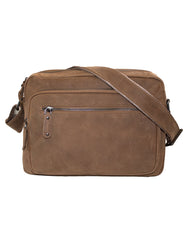 Fino FN-6810 Classic Full Grain Genuine Leather Sling Crossbody Bag