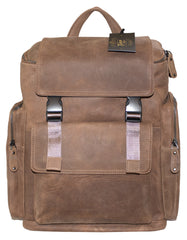 Fino FN-7800 Unisex Full Grain Genuine Leather 15-inch Laptop Backpack