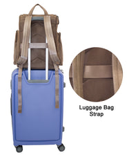 Fino FN-7800 Unisex Full Grain Genuine Leather 15-inch Laptop Backpack