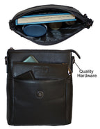 Fino FN20218-3 Unisex Full Grain Genuine Leather Sling/ Satchel Bag