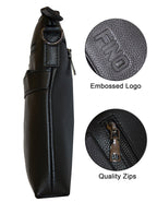 Fino FN20218-3 Unisex Full Grain Genuine Leather Sling/ Satchel Bag