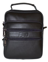Fino FN8022-3 Unisex Full Grain Genuine Leather Sling/ Satchel Bag