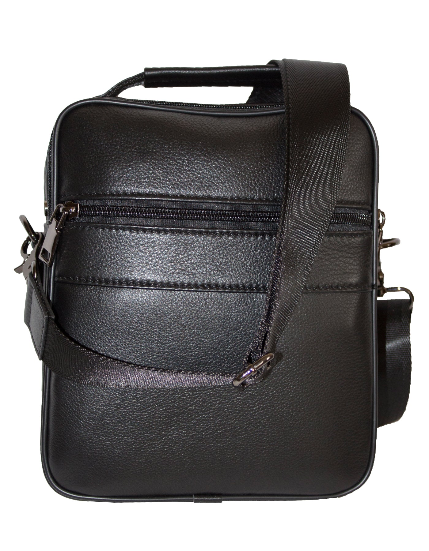 Fino FN8022-3 Unisex Full Grain Genuine Leather Sling/ Satchel Bag