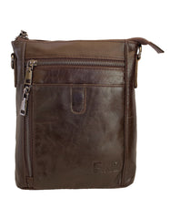 Fino FN8056- 3 Unisex Business Genuine Leather Sling/ Satchel Bag