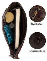 Fino FN8056- 3 Unisex Business Genuine Leather Sling/ Satchel Bag