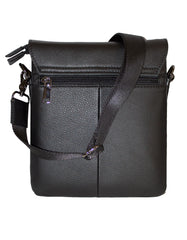 Fino FN8306-3 Unisex Full Grain Genuine Leather Sling/ Satchel Bag