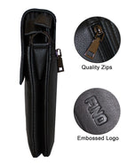 Fino FN8307-3 Unisex Full Grain Genuine Leather Sling/ Satchel Bag