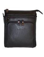 Fino FN8401-2 Unisex Full Grain Genuine Leather Sling/ Satchel Bag