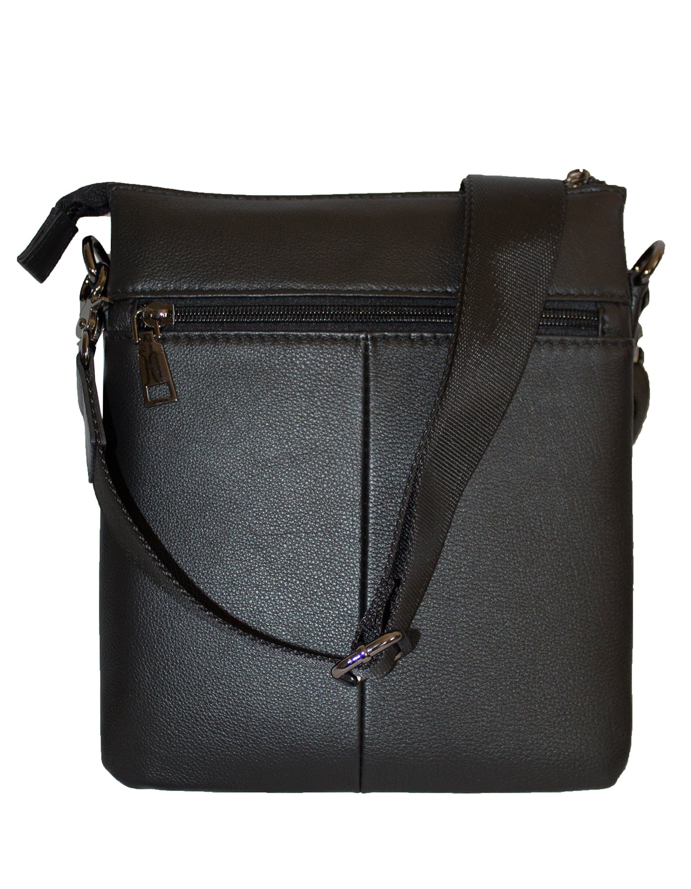 Fino FN8401-2 Unisex Full Grain Genuine Leather Sling/ Satchel Bag