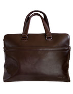 Fino FN8811 Unisex Genuine Leather Unisex Business Messenger/ Briefcase - Brown