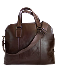 Fino FN8812 Unisex Business Genuine Leather Messenger/ Briefcase - Brown
