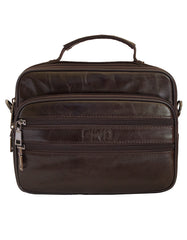 Fino FN8813-3 Unisex Business Genuine Leather Messenger/ Sling Bag