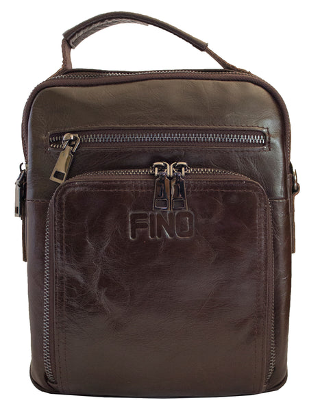 Fino FN8840 Unisex Business Genuine Leather Sling/ Satchel Bag