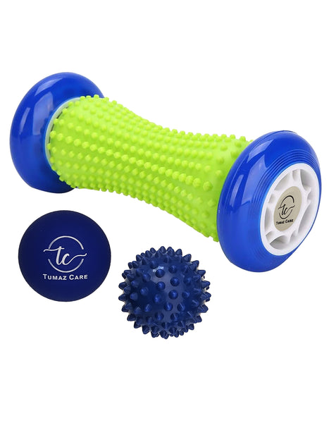 Tumaz Care FR021 3in1 Hand and Foot Massage Roller Spiky Ball and Lacrosse Ball