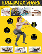 Tumaz Care FRB76 Fitness Resistance Band for Legs, Butt, Yoga & Pilates