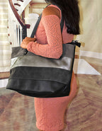 Fino G-8206-2 Faux Leather Tote Shoulder Bag