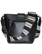Fino G-9106 Faux Leather Sling/Crossbody with Silver Ring Detail