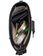 Fino G-9106 Faux Leather Sling/Crossbody with Silver Ring Detail