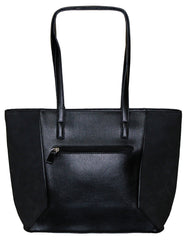 Fino G9107 Chic Faux Leather Handbag with Detachable Pom Charm