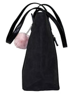 Fino G9107 Chic Faux Leather Handbag with Detachable Pom Charm
