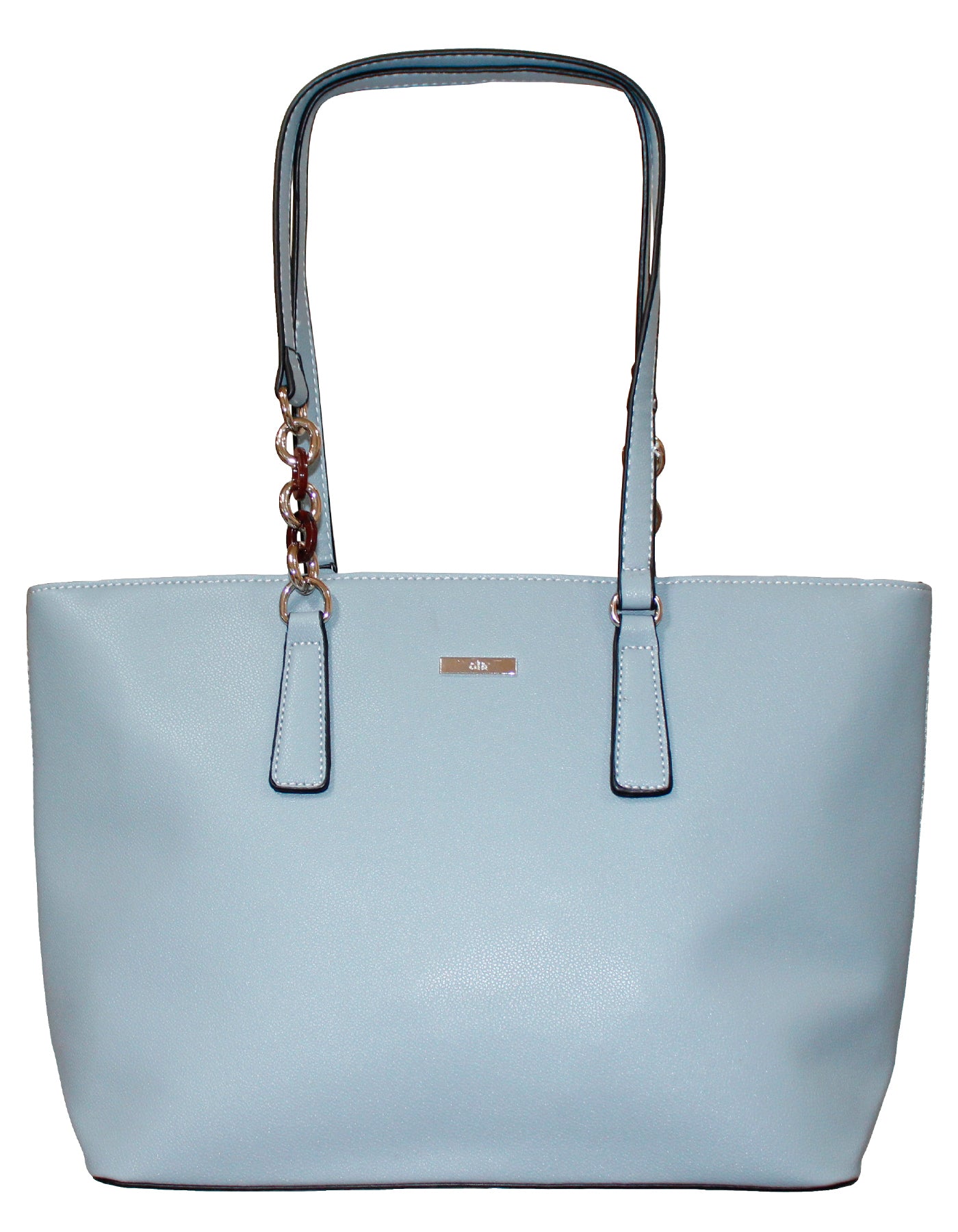 Fino G9111 Faux Leather Ladies Handbag with Chain-Link Straps