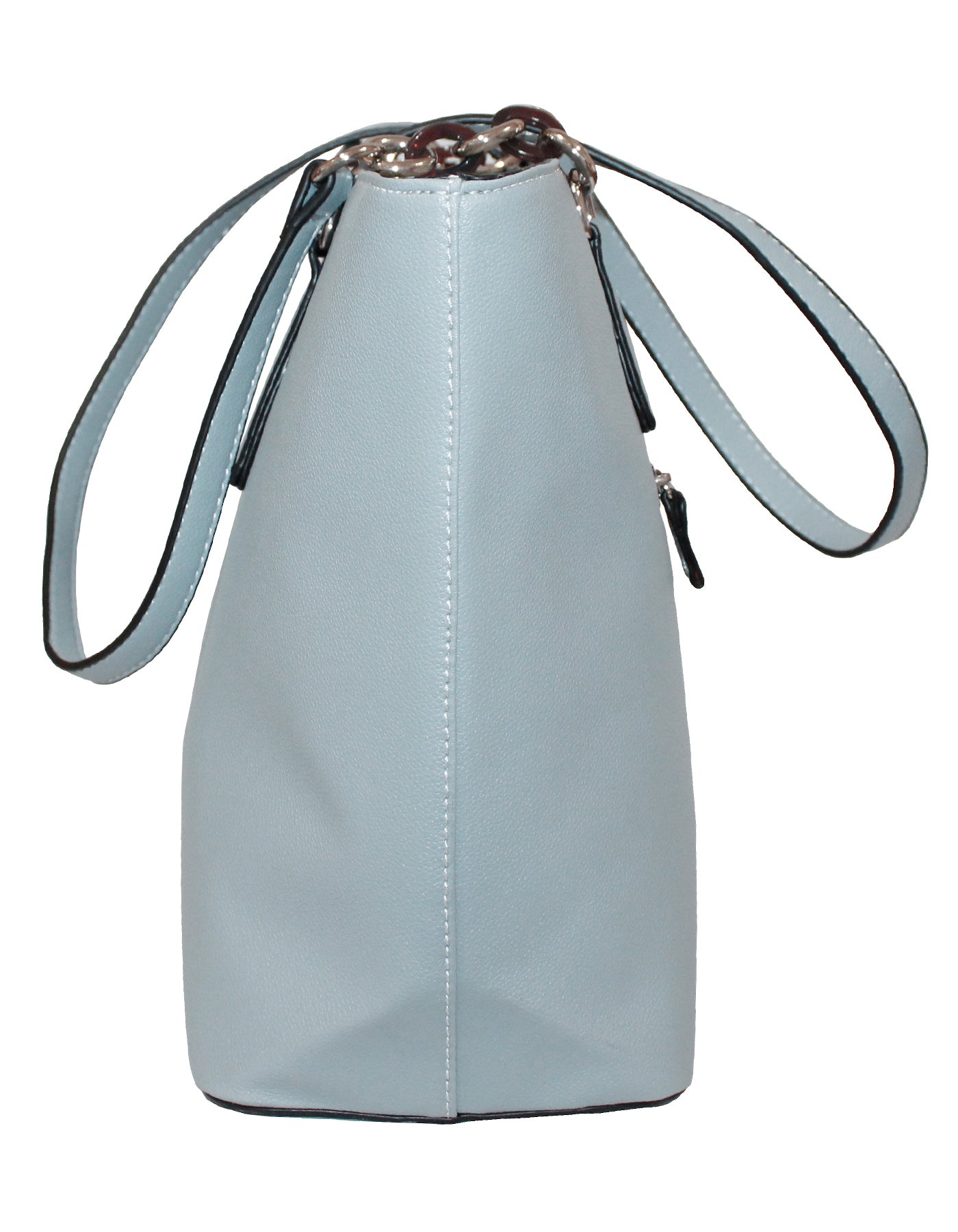 Fino G9111 Faux Leather Ladies Handbag with Chain-Link Straps