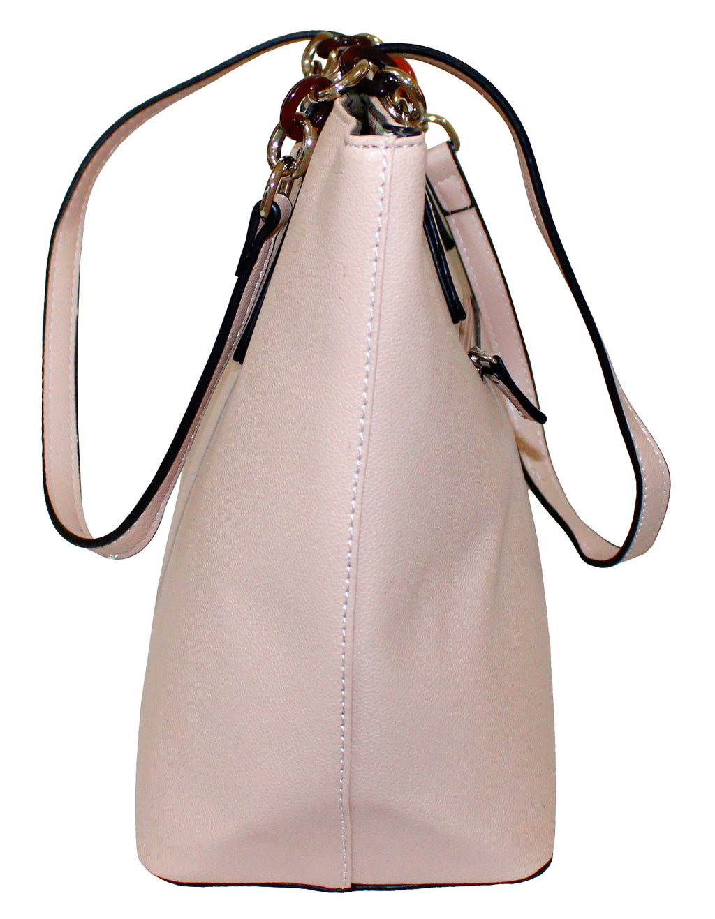 Fino G9111 Faux Leather Ladies Handbag with Chain-Link Straps