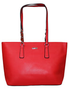 Fino G9111 Faux Leather Ladies Handbag with Chain-Link Straps