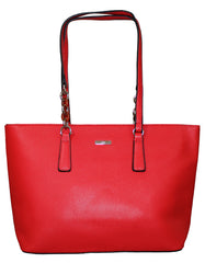 Fino G9111 Faux Leather Ladies Handbag with Chain-Link Straps