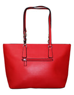 Fino G9111 Faux Leather Ladies Handbag with Chain-Link Straps