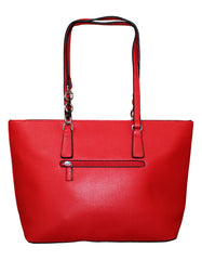 Fino G9111 Faux Leather Ladies Handbag with Chain-Link Straps