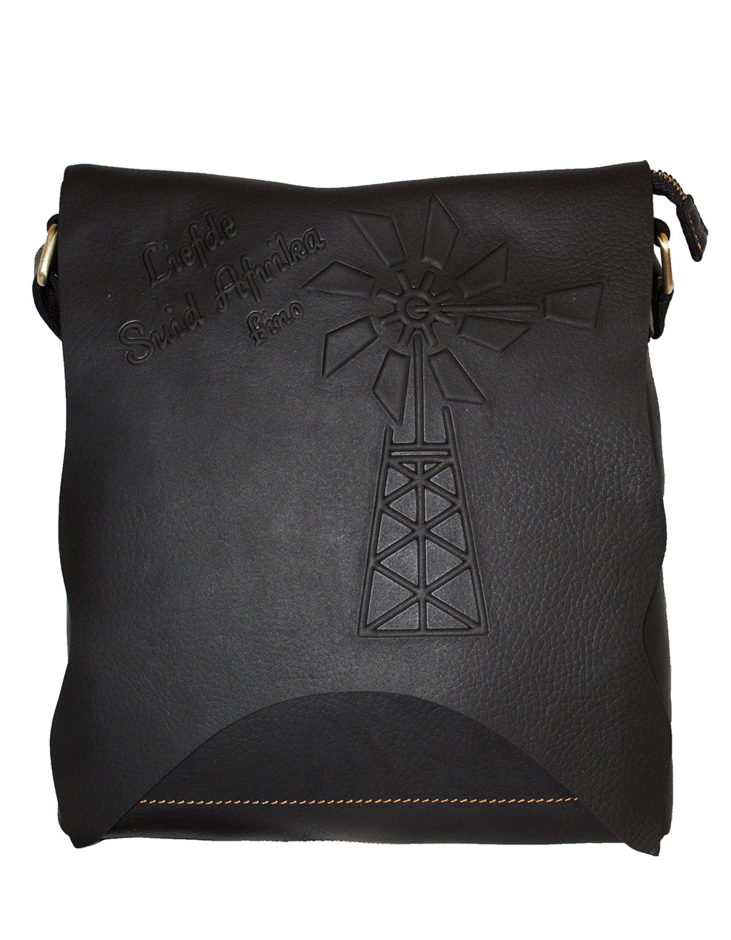 Deluxell GSX-101 Unisex Full Grain Genuine Leather Windmill Sling Bag