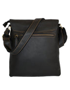 Deluxell GSX-101 Unisex Full Grain Genuine Leather Windmill Sling Bag