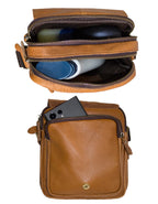 Deluxell GSX-102 Unisex Full Grain Genuine Leather Sling/ Crossbody Bag