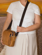 Deluxell GSX-102 Unisex Full Grain Genuine Leather Sling/ Crossbody Bag